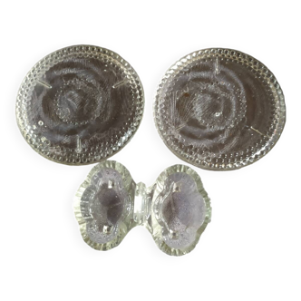 Bottle coasters and salt and pepper shakers