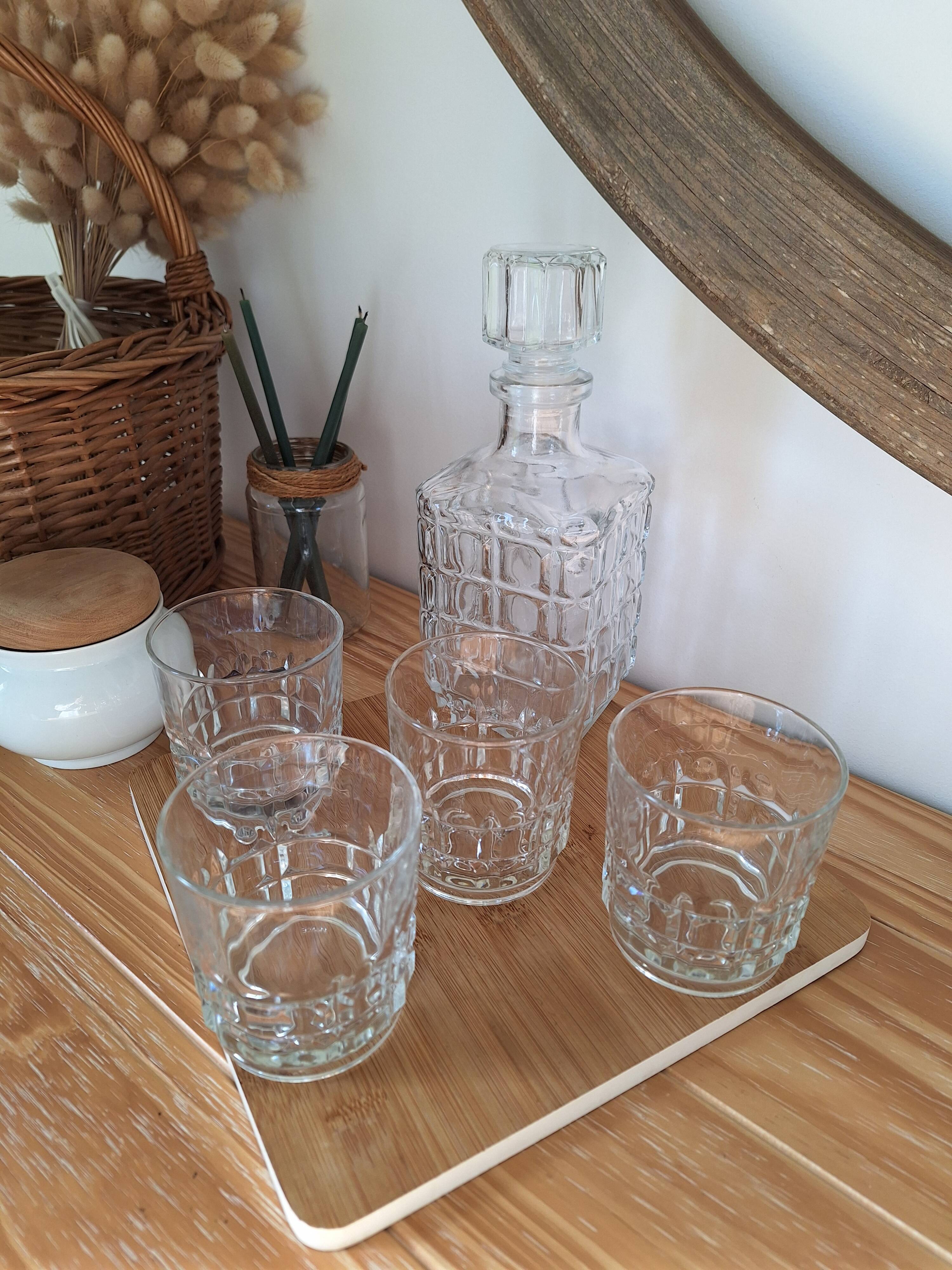 Carafe et verres à whisky
