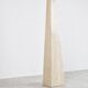 Conical travertine and brass floor lamp, 1970s by Camille Breesch