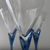 Service of 5 tulip cups