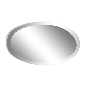 miroir ovale biseauté
