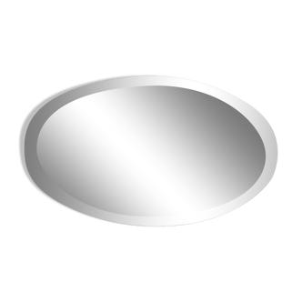 Miroir ovale biseauté