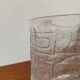 Grand vase ou bol vintage en verre avec ornements sud-américains/Inca
