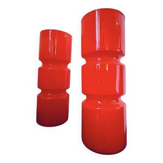 Habitat Fitz vintage orange table lamps