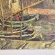 Oil on Canvas Marine Port of Martigues Signed (to be identified) Accid