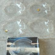 New vintage Arcoroc fish plates in original box