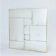 Handcrafted industrial mirror made to measure with a hand-aged frame and brass finish.