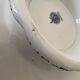 Iron pedestal dish