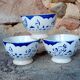 Petits bols faïence bleue et blanche