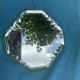 6 knife holders and a bottle bottom, glass, beveled mirror