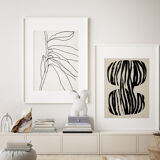 Pair of giclee prints. Abstract wall art set of two, A3