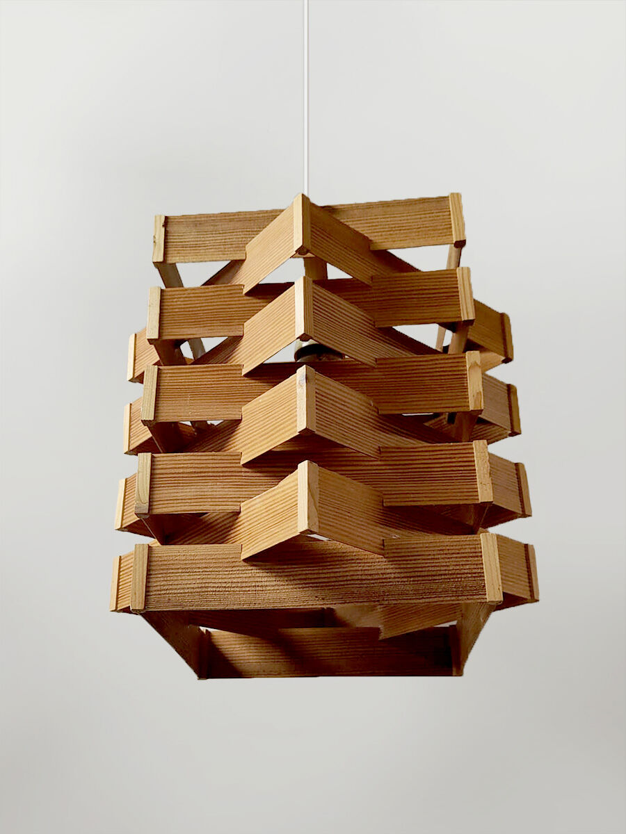 Vintage Swedish design pendant lamp 'Pinewood'