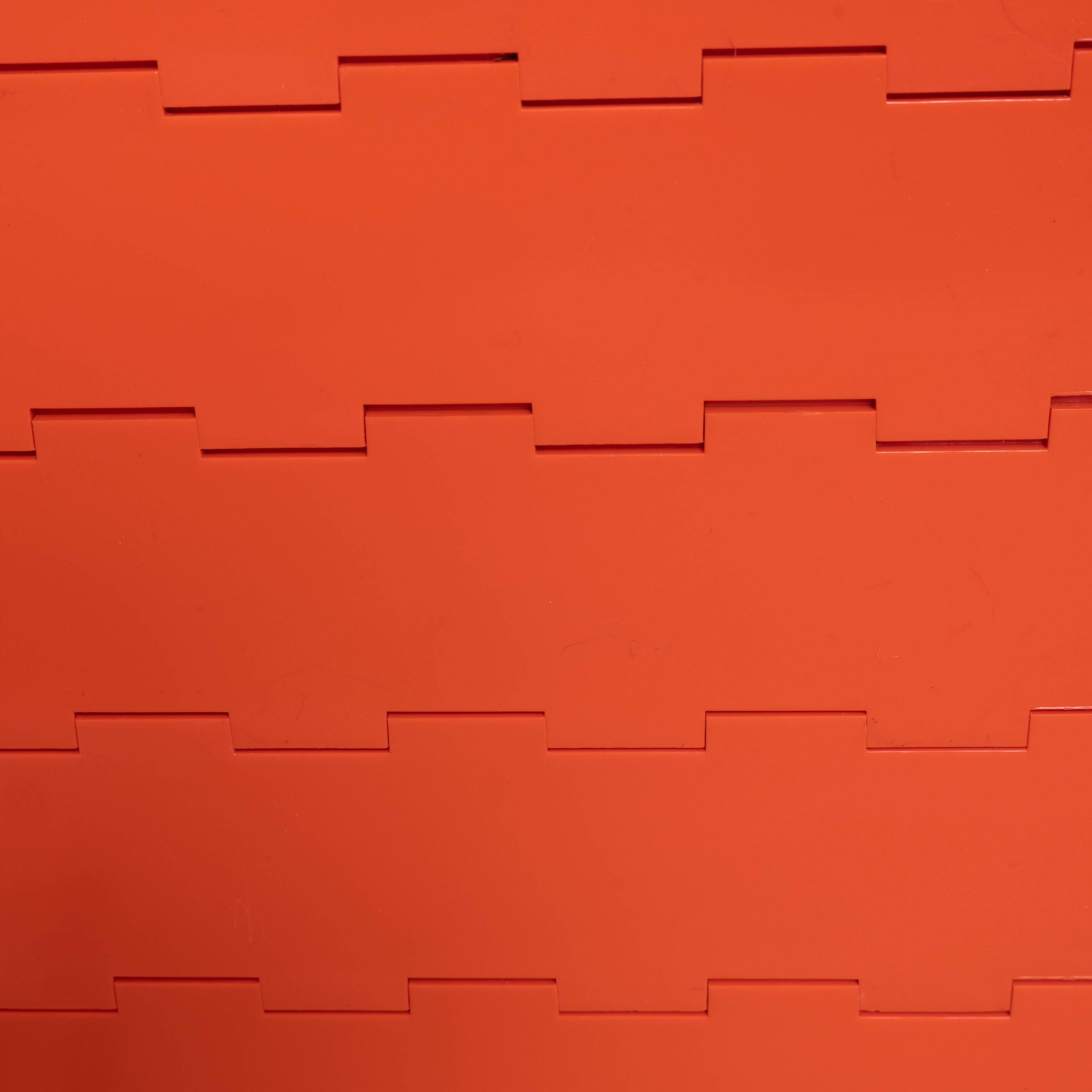 Orange office benches