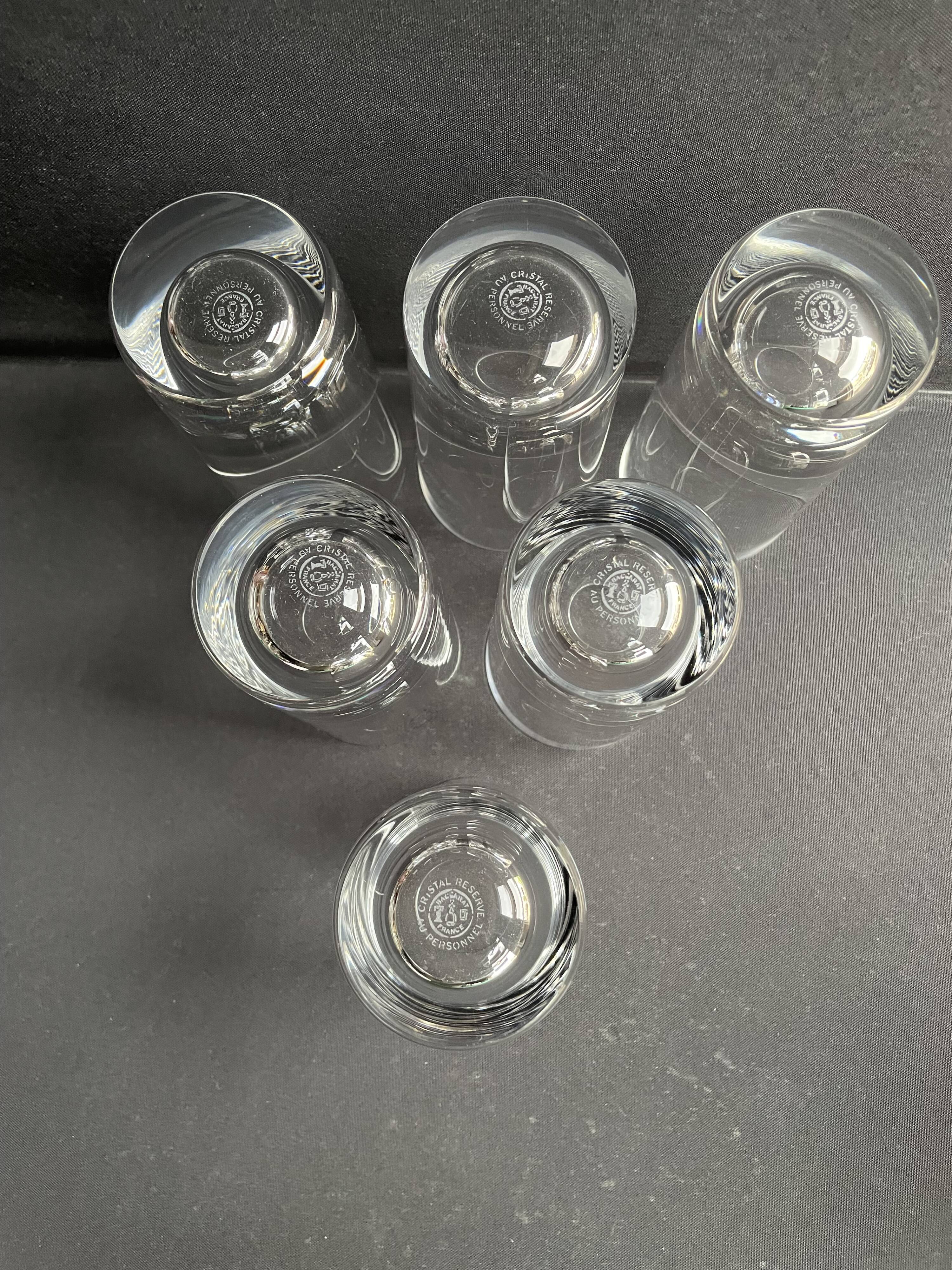 6 Baccarat Perfection Mugs