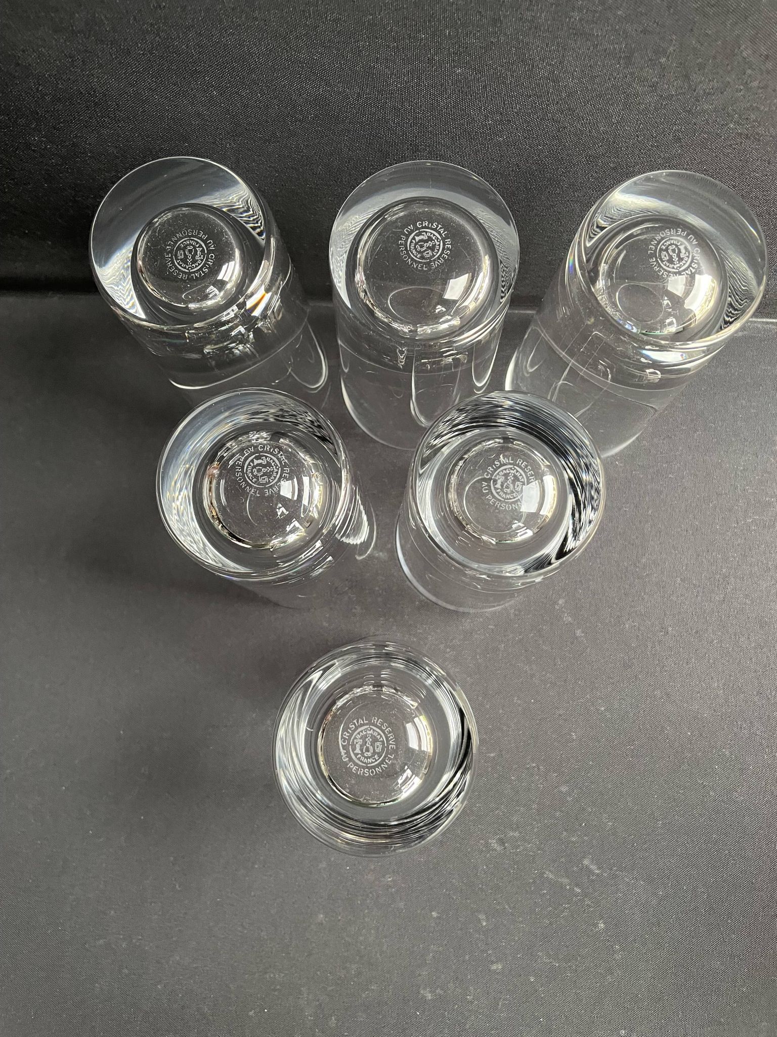 6 Baccarat Perfection Mugs