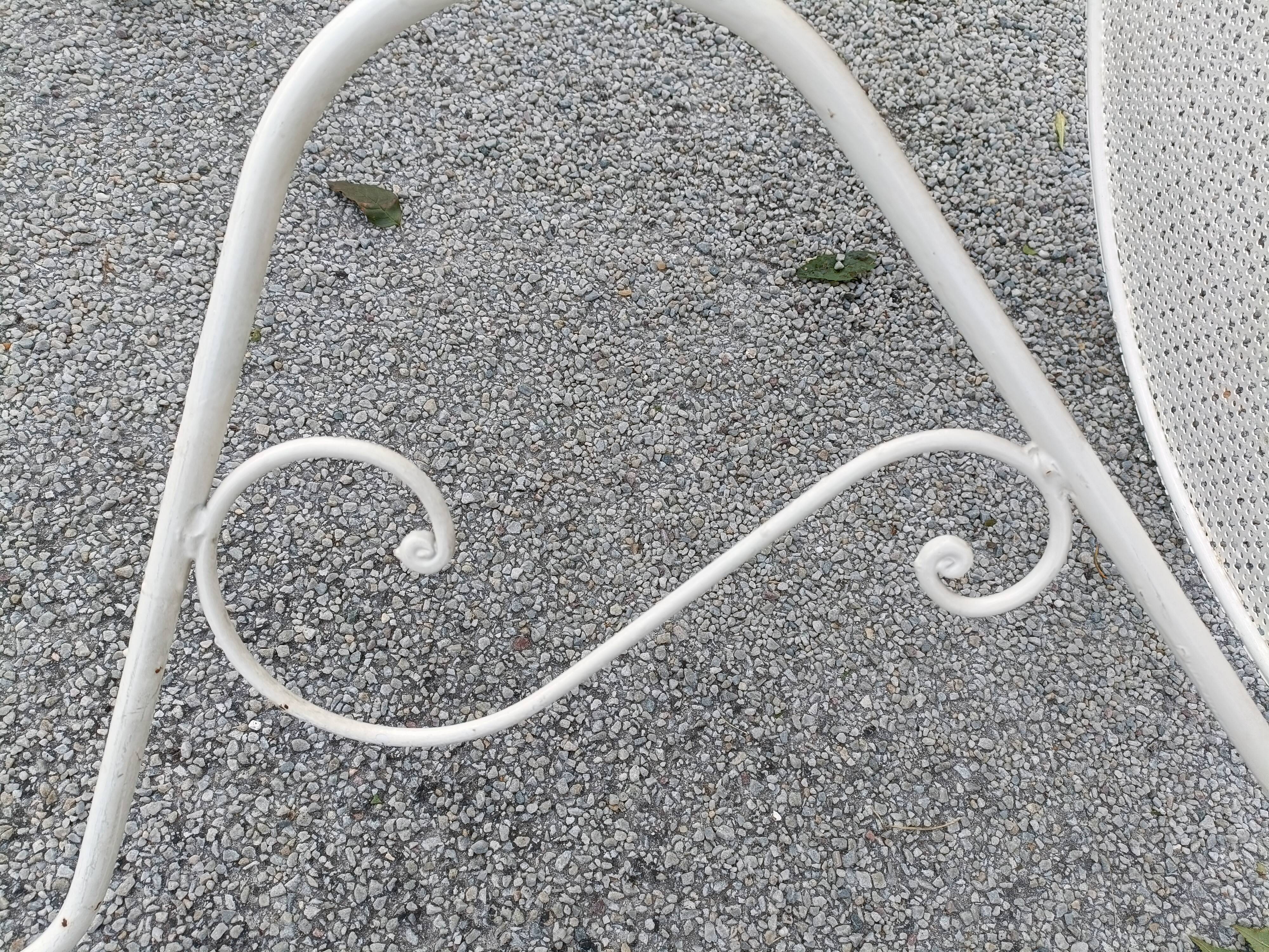 Antique garden furniture in full metal iron