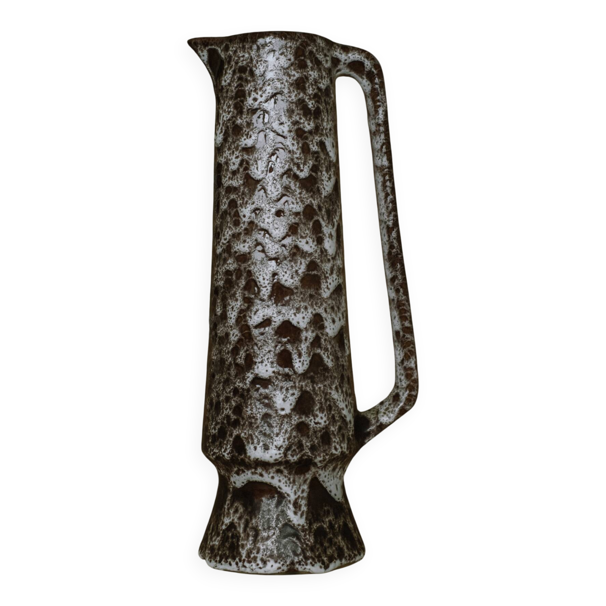 Handmade stoneware pitcher