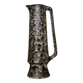 Handmade stoneware pitcher