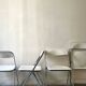 4 folding chairs Plia by Giancarlo Piretti, Castelli edition, design 1970