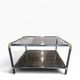 Vintage coffee table in smoked glass
