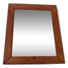 Miroir ancien en bois rectangulaire 35,5x29,5cm