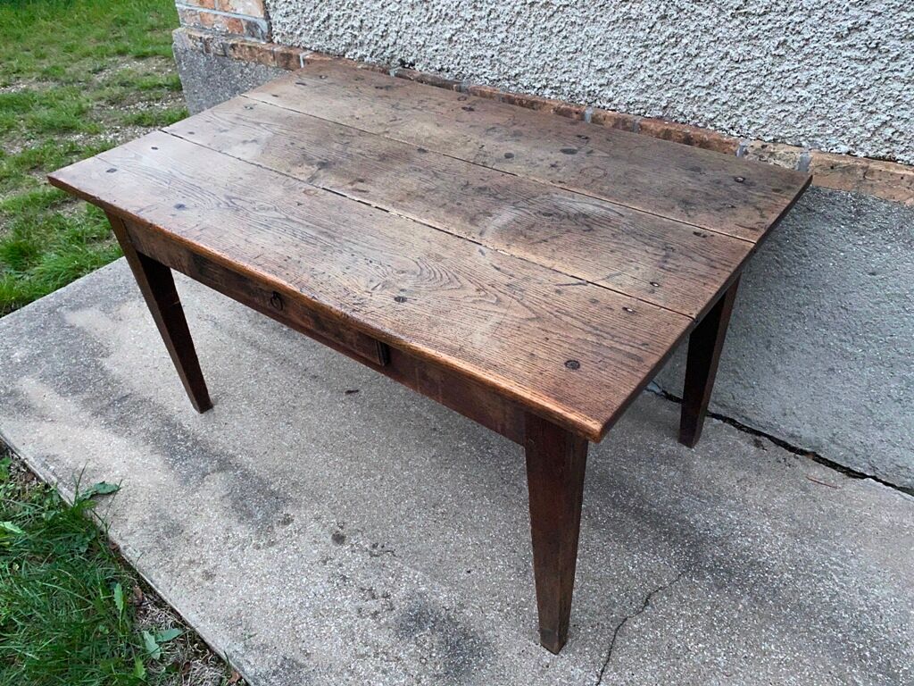 Farm table with 1 drawer