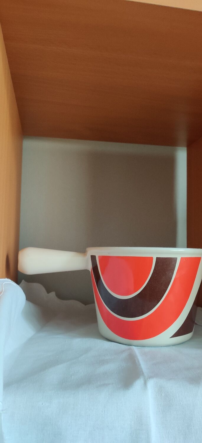 Fondue pot Le Creuset vintage 70's