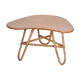 Rattan bamboo coffee table free form 50's
