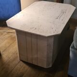 Travertine coffee table