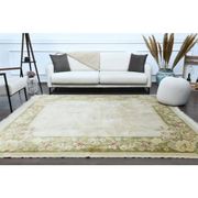 Vintage Turkish Oushak Handmade Wool Cotton Tan Area Rug 235x240