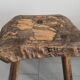 Pair of vintage brutalist stools from the 1970s.