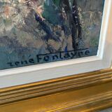 Landscape of the Aude signed Fontaine