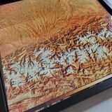 Framed Satellite Photograph - Landsat Image 1980, 42 x 42 cm