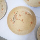Set of 6 vintage porcelain dessert plates by Maison Revol, France