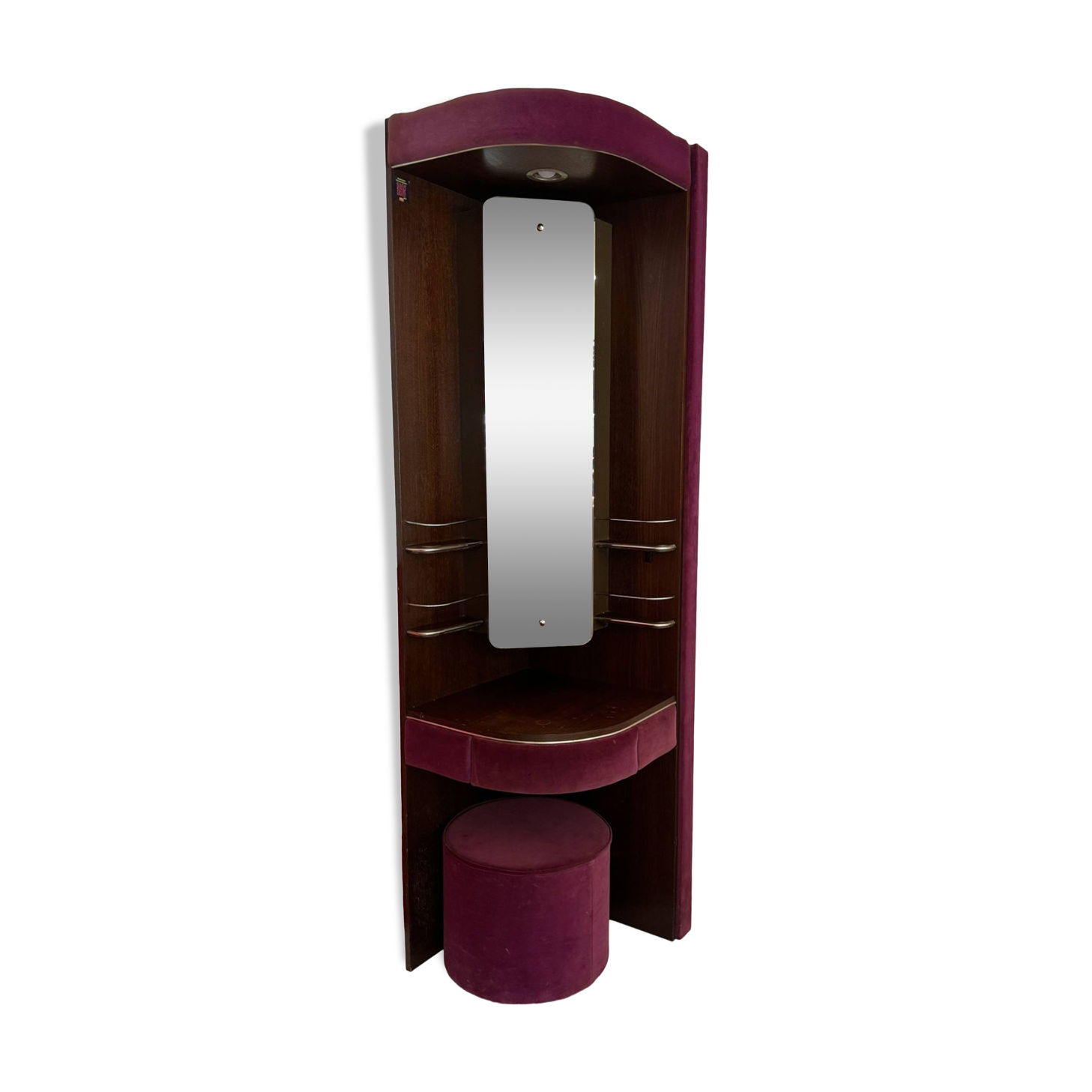 Pink velvet dressing table