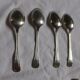 10 small silver spoons