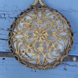 Brass hand mirror
