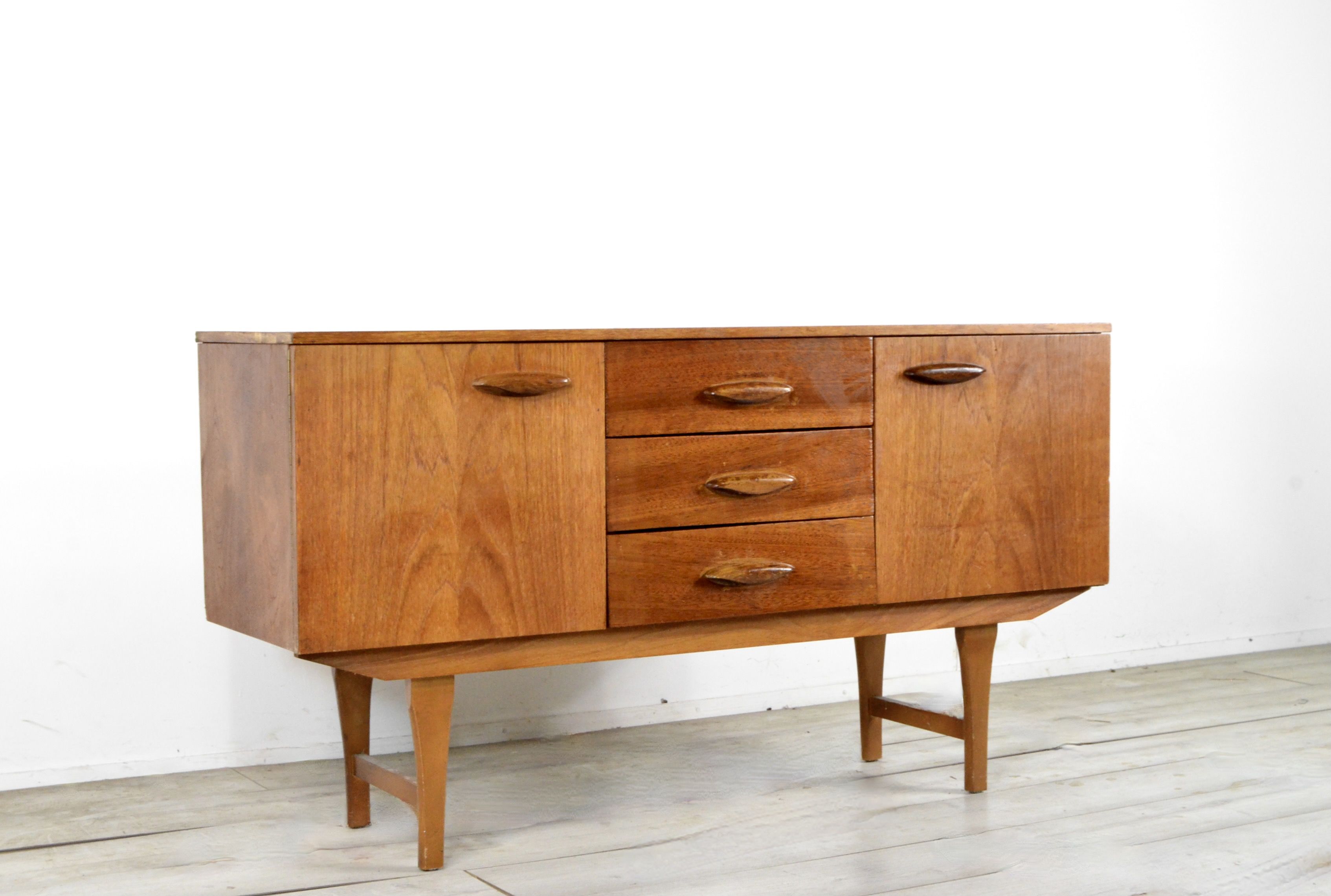 Midcentury Danish Style Petite Teak Sideboard. Vintage Modern / Danish / Scandinavian Style