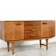 Midcentury Danish Style Petite Teak Sideboard. Vintage Modern / Danish / Scandinavian Style