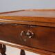 Antique sewing table in walnut with drawer, Italy, late 19th century.