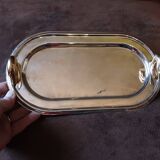 Set of 2 old metal butter dishes