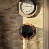 Vintage rattan mirror