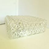 Vintage molded glass wall light