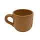 Set of 8 vintage cups and their saucer in sandstone
