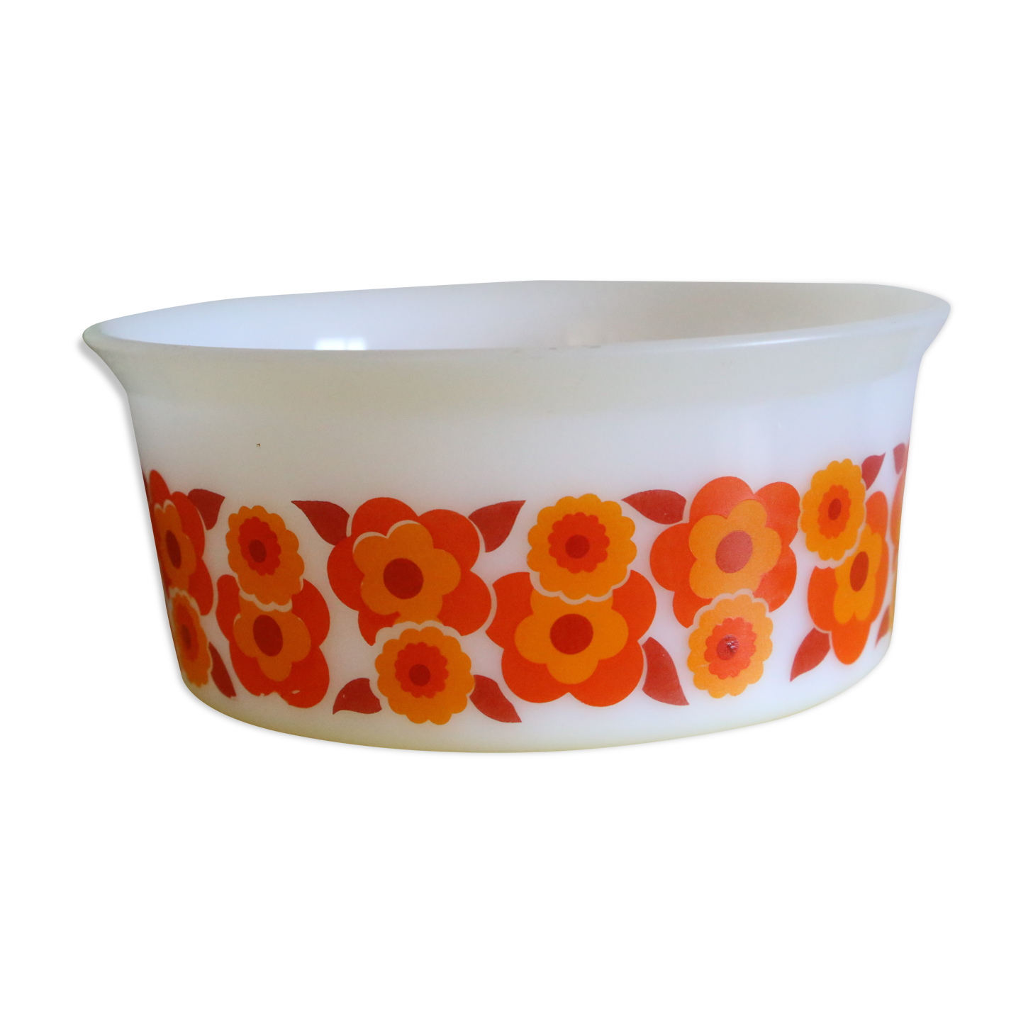 Lotus arcopal salad bowl, vintage