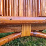 Rattan marquetry cabinet