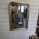 Old Louis Philippe style gilded mirror with mercury mirror