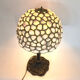 Vintage sea shell table lamp, 1970s