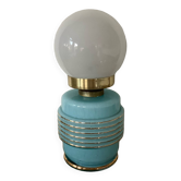 ▪️Lampe Henri Chatard France Verre De Clichy Style Art Deco Globe Opaline