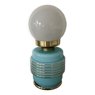 ▪️Henri Chatard France Lamp Clichy Glass Art Deco Style Opaline Globe
